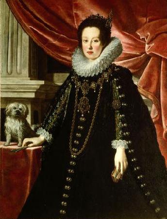 Justus Sustermans Anna of Medici, wife of archduke Ferdinand Charles of Austria Sweden oil painting art